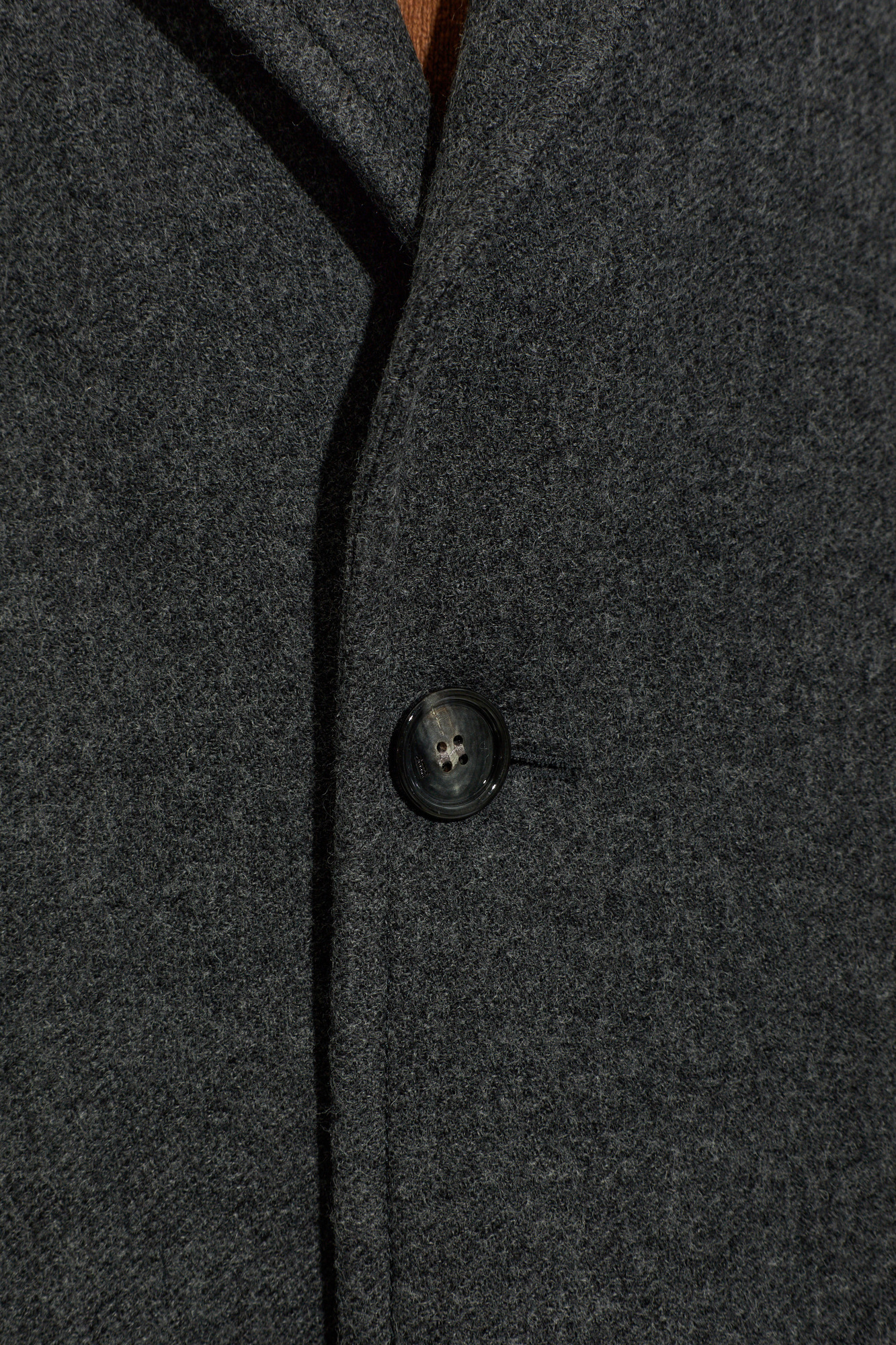 Grey Wool coat with single vent Ami Alexandre Mattiussi - Vitkac
